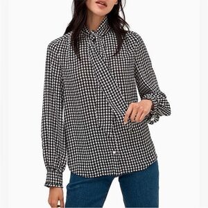 Kate Spade Houndstooth Top